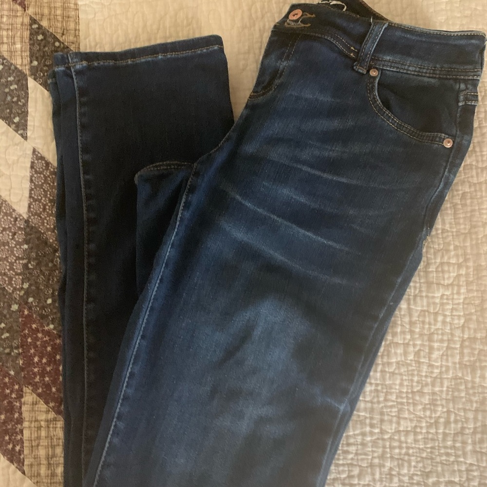 INC Straight-Leg Jeans with Tummy Control,  size 4